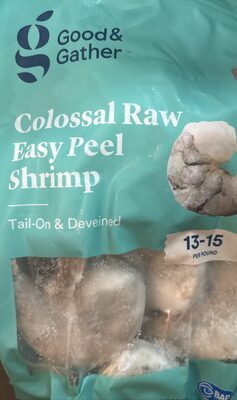 Tail-On & Deveined Easy Peel Colossal Raw Shrimp