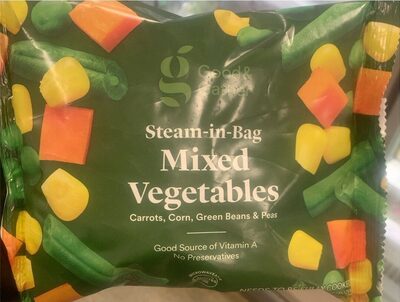 Mixed Steam-In-Bag Carrots, Corn, Green Beans & Peas Vegetables, Mixed