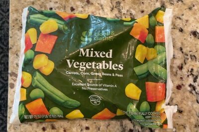 Mixed Carrots, Corn, Green Beans & Peas Vegetables, Mixed