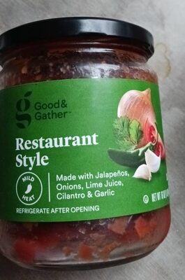 Mild Restaurant-Style Salsa, Mild Restaurant-Style