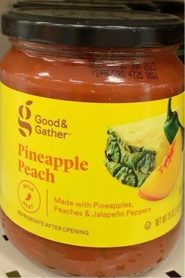 Mild Pineapple Peach Salsa, Mild Pineapple Peach