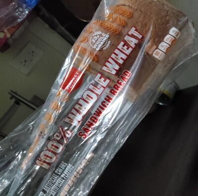 100% Whole Wheat Sandwich Bread, 100% Whole Wheat