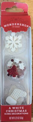 A White Christmas Icing Decorations, White