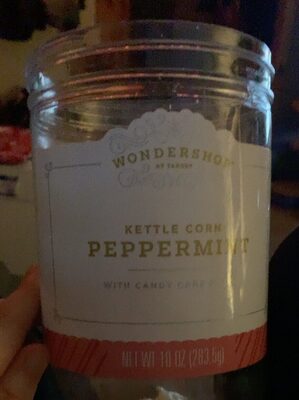 Peppermint Kettle Corn With Candy Cane Pieces, Peppermint