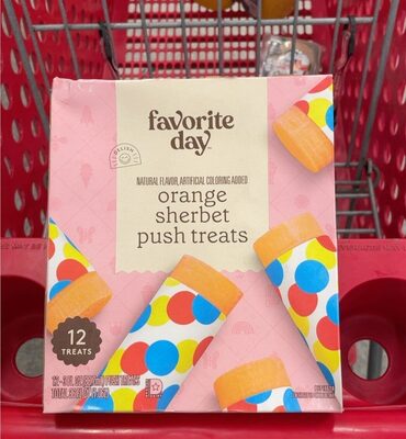 Orange Sherbet Push Treats, Orange Sherbet