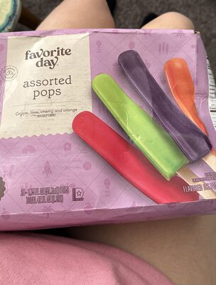 Assorted Pops, Grape, Lime, Cherry, Orange