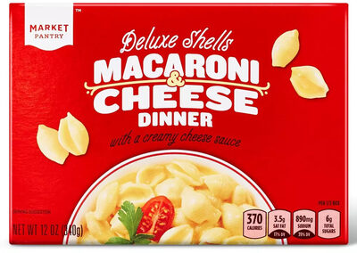 Deluxe Shells Macaroni & Cheese Dinner With A Creamy Cheese Sauce, Deluxe Shells