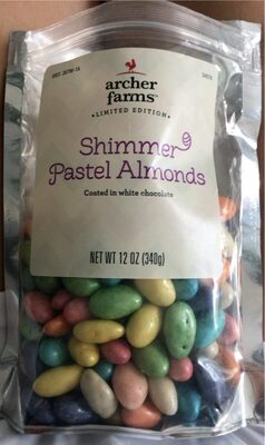 Spring Shimmer Almonds Coated In White Chocolate, Spring Shimmer