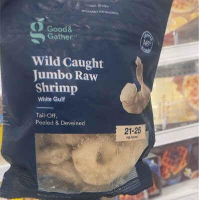 Tail-Off, Peeled & Deveined White Gulf Wild Caught Jumbo Raw Shrimp