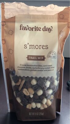 S'Mores Marshmallow Bites, Semi-Sweet Chocolate Chunks, Confectionery-Coated Dried Marshmallows, Graham Cookies And Peanuts Trail Mix, S'Mores