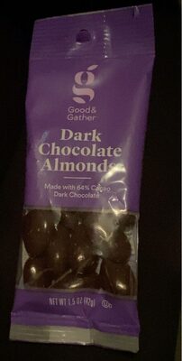 Dark Chocolate Almonds, Dark Chocolate