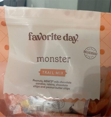 Monster Peanuts, M&M's Milk Chocolate Candies, Raisins, Milk Chocolate Chips And Peanut Butter Chips Trail Mix, Monster
