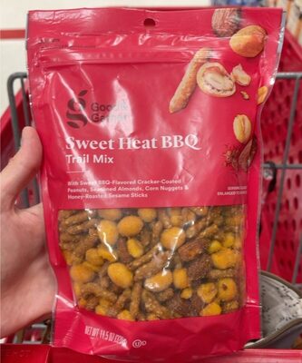 Sweet Heat BBQ Trail Mix With Sweet BBQ-Flavored Cracker-Coated Peanuts, Seasoned Almonds, Corn Nuggets & Honey-Roasted Sesame Sticks, Sweet Heat BBQ