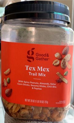 Tex Mex Trail Mix With Spicy Peanuts, Almonds, Salsa Corn Sticks, Sesame Sticks, Chili Bits & Pepitas, Tex Mex