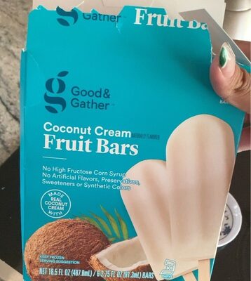 Coconut Cream Fruit Bars, Coconut Cream