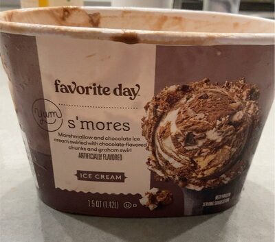 S'Mores Marshmallow And Chocolate Ice Cream Swirled With Chocolate-Flavored Chunks And Graham Swirl, S'Mores