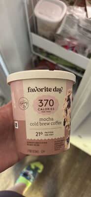 Mocha Cold Brew Coffee Reduced Fat Ice Cream With Crunchy Fudge Swirl, Mocha Cold Brew Coffee