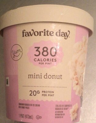 Mini Donut Cinnamon Reduced Fat Ice Cream With Donut Pieces, Mini Donut
