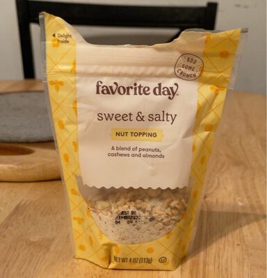 Sweet & Salty A Blend Of Peanuts, Cashews And Almonds Nut Topping, Sweet & Salty