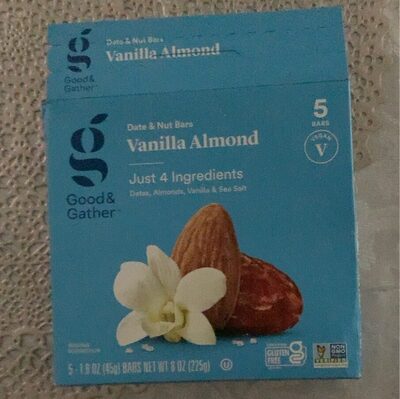 Vanilla Almond Date & Nut Bars, Vanilla Almond