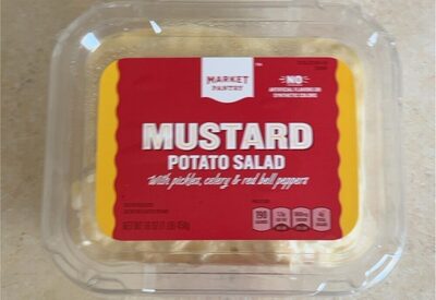 Mustard Potato Salad With Pickles, Celery & Red Bell Peppers, Mustard Potato