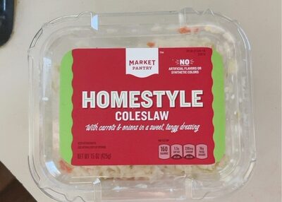 Homestyle Coleslaw With Carrots & Onions In A Sweet, Tangy Dressing, Homestyle