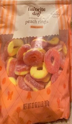 Peach Rings Gummi Candies, Peach Rings