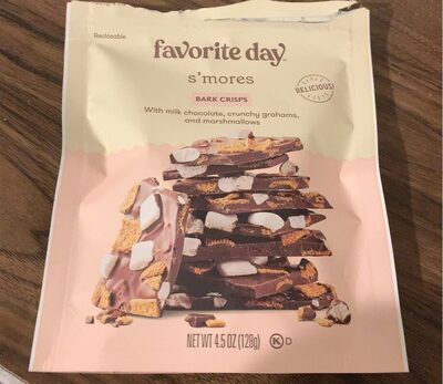 S'Mores Bark Crisps With Milk Chocolate, Crunchy Grahams And Marshmallows, S'Mores
