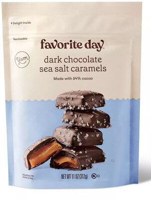 Dark Chocolate Sea Salt Caramels, Dark Chocolate Sea Salt