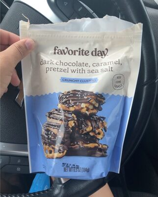 Dark Chocolate, Caramel, Pretzel With Sea Salt Crunchy Clusters, Dark Chocolate, Caramel, Pretzel With Sea Salt