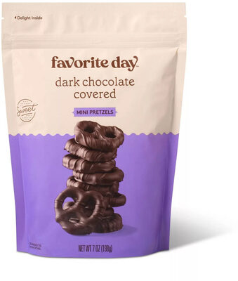 Dark Chocolate Covered Mini Pretzels, Dark Chocolate