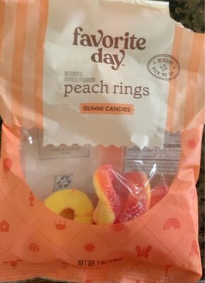 Peach Rings Gummi Candies, Peach Rings