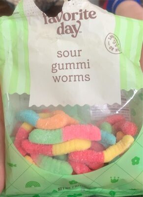 Sour Gummi Worms Candy, Sour Gummi Worms