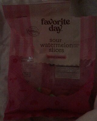 Sour Watermelon Slices Chewy Candies, Sour Watermelon Slices