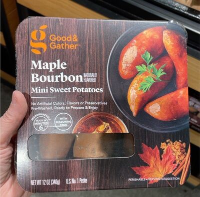 Maple Bourbon Mini Sweet Potatoes, Maple Bourbon