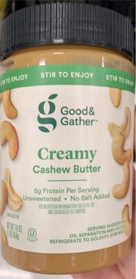Creamy Cashew Butter, Creamy