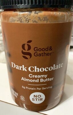 Dark Chocolate Creamy No Stir Almond Butter, Dark Chocolate Creamy