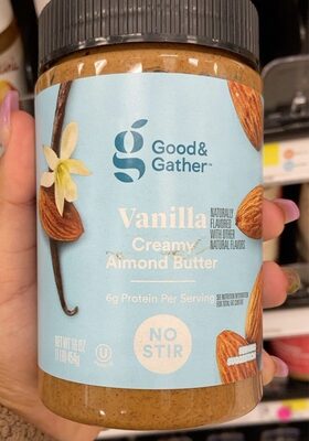 Vanilla Flavored Creamy No Stir Almond Butter, Vanilla Creamy