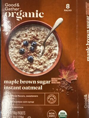 Maple Brown Sugar Instant Oatmeal, Maple Brown Sugar