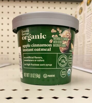Apple Cinnamon Instant Oatmeal, Apple Cinnamon