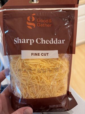 Sharp Cheddar Fine Cut Cheese, Sharp Cheddar