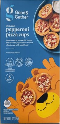 Uncured Pepperoni Tomato Sauce, Mozzarella Cheese And Uncured Pepperoni In A Whole Wheat Crust With Cauliflower Pizza Cups, Uncured Pepperoni