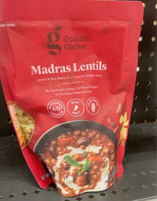 Madras Lentils & Red Beans In A Creamy Tomato Sauce, Madras Lentils