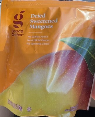 Sweetened Dried Mangoes, Sweetened