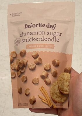 Cinnamon Sugar Snickerdoodle Cookie Dough Snacks, Cinnamon Sugar Snickerdoodle