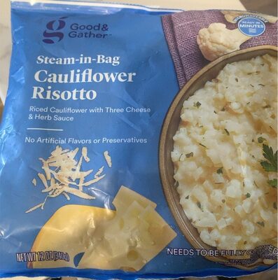 Steam-In-Bag Cauliflower Risotto With Three Cheese & Herb Sauce, Three Cheese & Herb Sauce