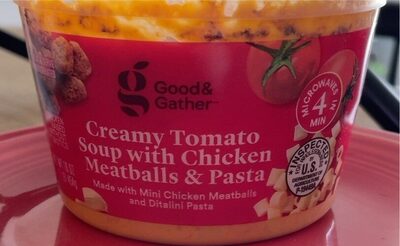Creamy Tomato Soup With Chicken Meatballs & Pasta, Creamy Tomato