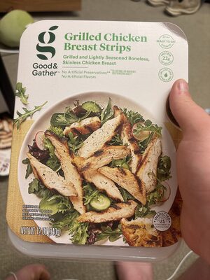 Grilled Chicken Breast Strips, Grilled