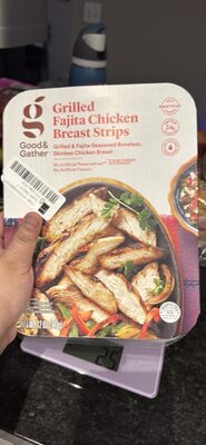 Grilled Fajita Chicken Breast Strips, Grilled