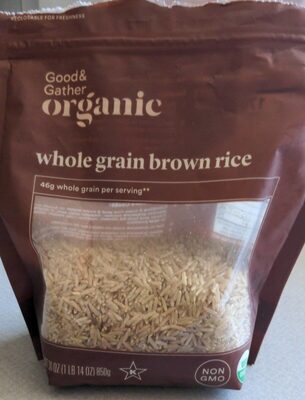 Brown Whole Grain Rice, Brown
